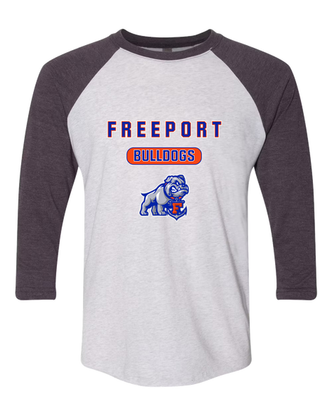 Freeport Bulldogs Anchor Mascot #3 Men's Baseball T-Shirt