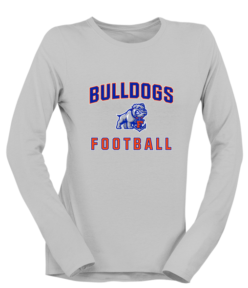 Freeport Bulldogs Anchor Football #1 Women's LS T-Shirt
