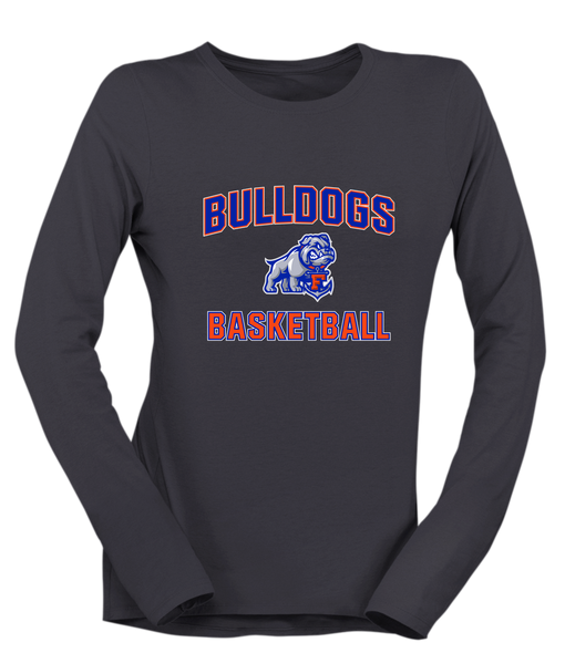 Freeport Bulldogs Anchor Basketball #1 Women's Premium LS T-Shirt