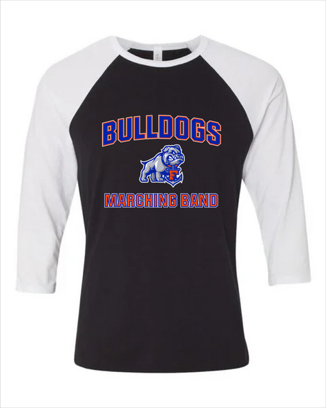 Freeport Bulldogs Anchor Marching Band Men's Baseball T-Shirt