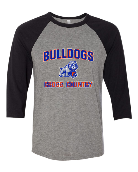 Freeport Bulldogs Anchor Cross Country Men's Baseball T-Shirt
