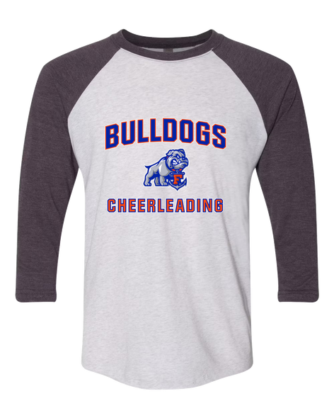 Freeport Bulldogs Anchor Cheerleading Women's Baseball T-Shirt