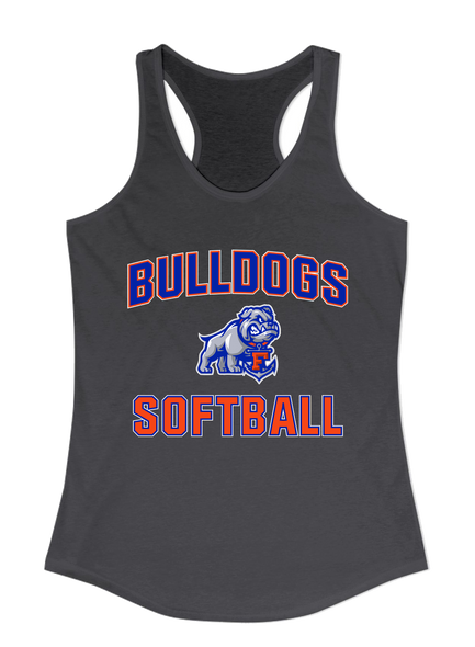 Freeport Bulldogs Anchor Softball #1 Women's Tank Top