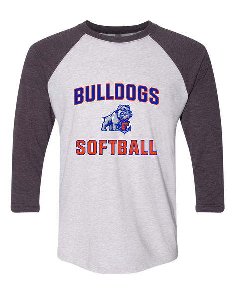 Freeport Bulldogs Anchor Softball #1 Women's Baseball T-Shirt