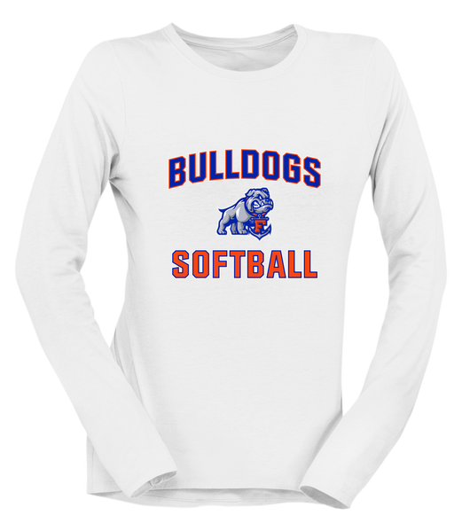 Freeport Bulldogs Anchor Softball #1 Women's Premium LS T-Shirt