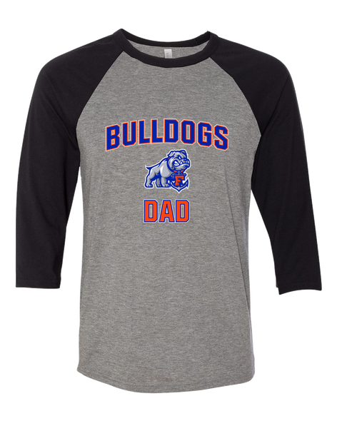 Freeport Bulldogs Anchor Dad Men's Baseball T-Shirt