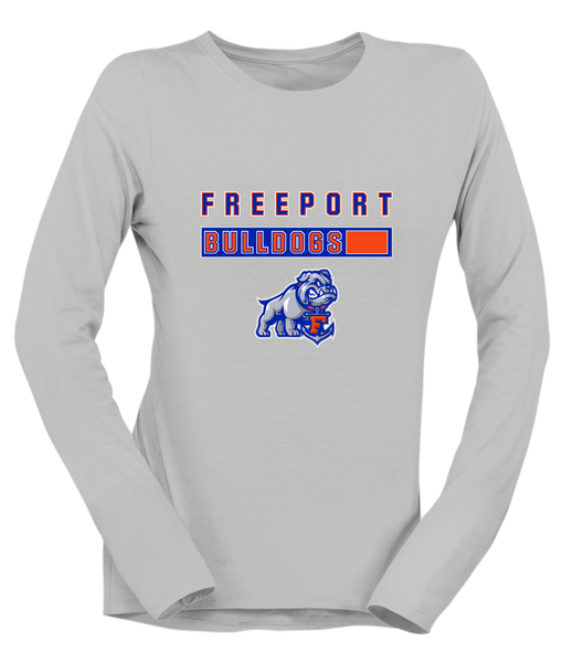 Freeport Bulldogs Anchor Mascot #7 Women's Premium LS T-Shirt