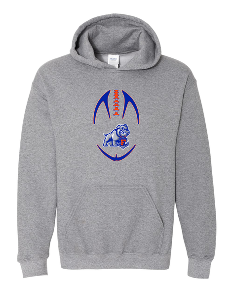 Freeport Bulldogs Anchor Football #4 Men's Hoodie