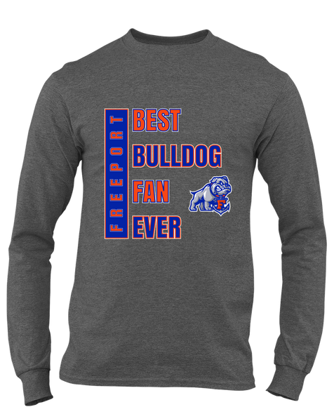 Freeport Bulldogs Anchor Best Bulldog Fan Men's LS T-Shirt