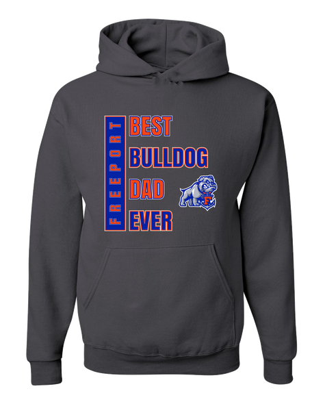 Freeport Bulldogs Anchor Best Bulldog Dad Men's Premium Hoodie