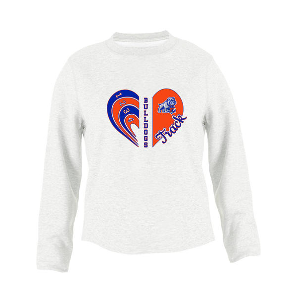 Freeport Bulldogs Anchor Heart Track Women's Sweatshirt