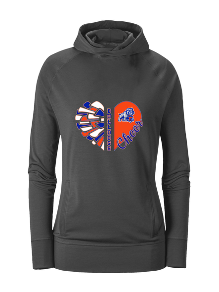 Freeport Bulldogs Anchor Heart Cheer Women's Hoodie