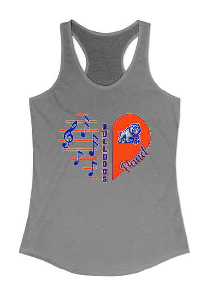 Freeport Bulldogs Anchor Heart Band Women's Tank Top