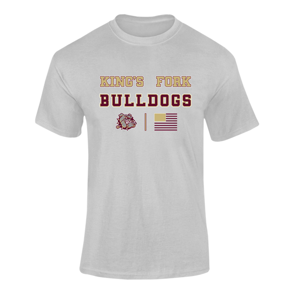King's Fork Bulldogs Spirit Flag Men's SS T-Shirt