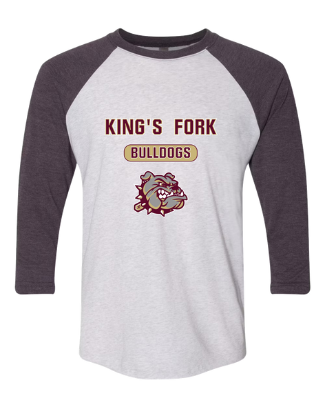 King's Fork Bulldogs Mascot #3 Men's Baseball T-Shirt