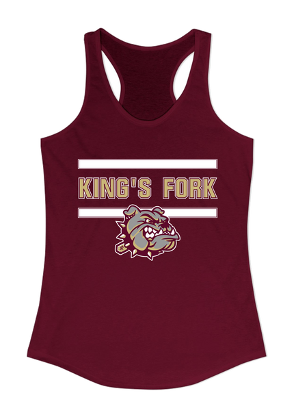 King's Fork Bulldogs Mascot #4 Women's Tank Top