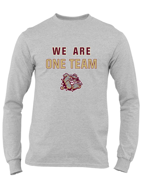 King's Fork Bulldogs We Are One Team Men's LS T-Shirt