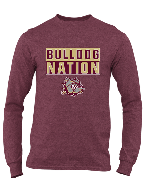 King's Fork Bulldogs Nation #1 Men's LS T-Shirt