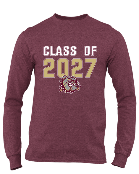 King's Fork Bulldogs Class of 2027 Men's LS T-Shirt
