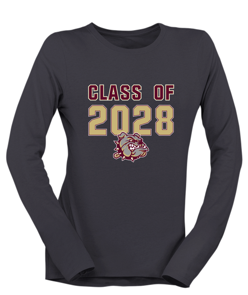 King's Fork Bulldogs Class of 2028 Women's LS T-Shirt