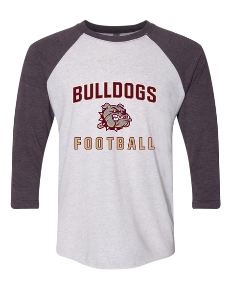 King's Fork Bulldogs Football #1 Women's Baseball T-Shirt