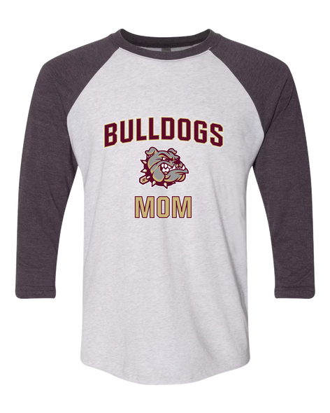King's Fork Bulldogs Mom Women's Baseball T-Shirt