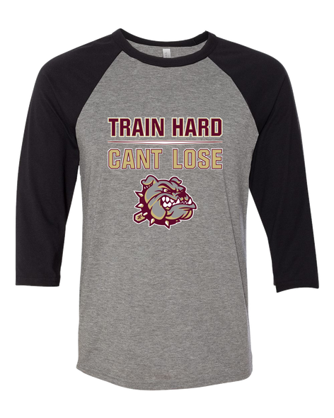 King's Fork Bulldogs Train Hard, Can't Lose Women's Baseball T-Shirt
