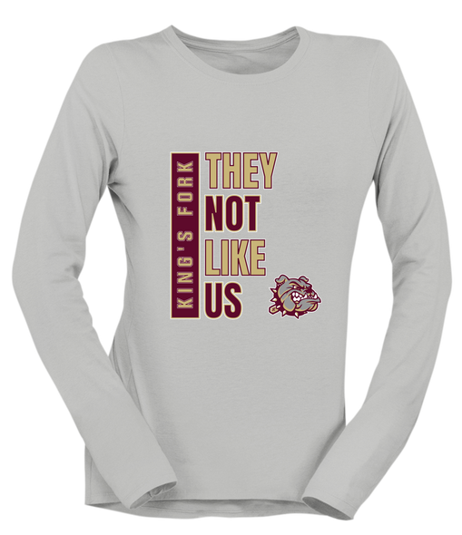 King's Fork Bulldogs They Not Like Us #1 Women's Premium LS T-Shirt