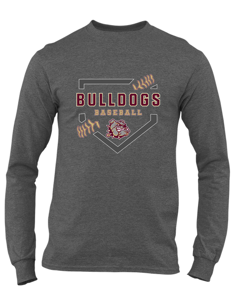 King's Fork Bulldogs Baseball #2 Men's Premium LS T-Shirt