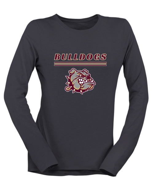 King's Fork Bulldogs Mascot #8 Women's LS T-Shirt