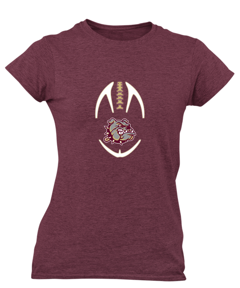 King's Fork Bulldogs Football #4 Women's SS T-Shirt