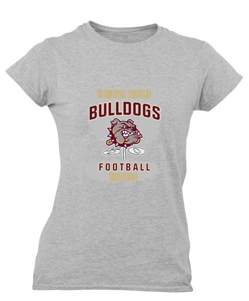 King's Fork Bulldogs Football #6 Women's SS T-Shirt