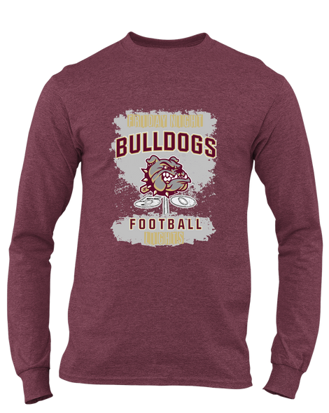 King's Fork Bulldogs Football #6 Men's LS T-Shirt