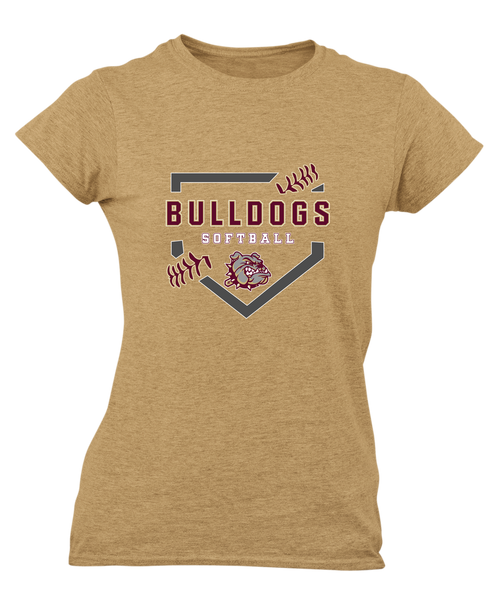 King's Fork Bulldogs Softball #2 Women's Premium SS T-Shirt