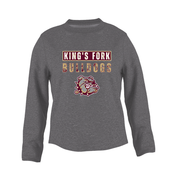 King's Fork Bulldogs Mascot #9 Women's Sweatshirt
