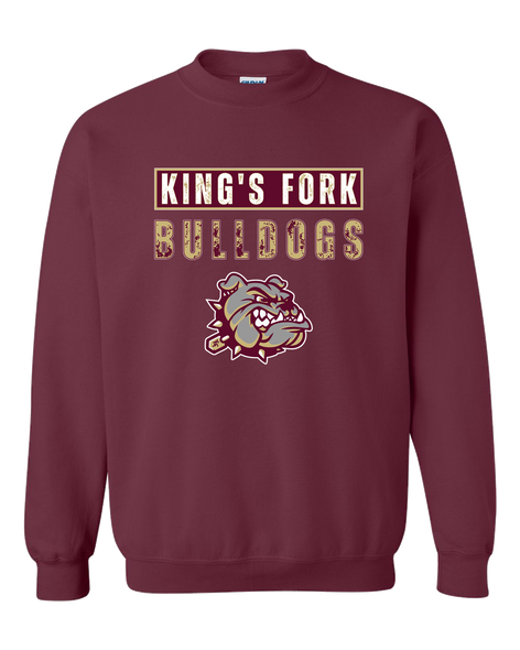 King's Fork Bulldogs Mascot #9 Men's Sweatshirt