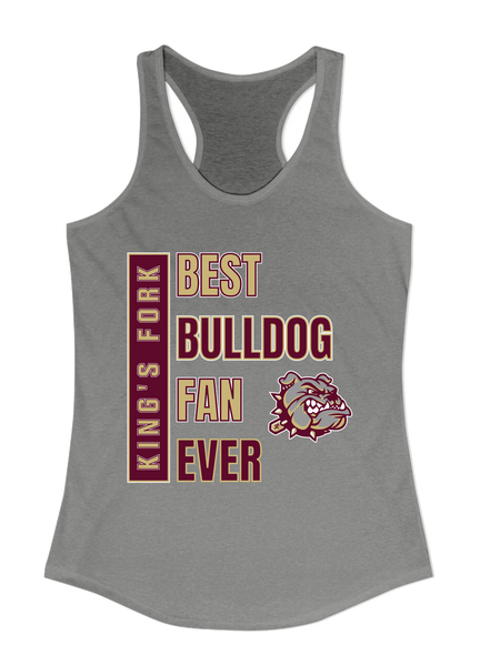 King's Fork Bulldogs Best Bulldog Fan Women's Tank Top