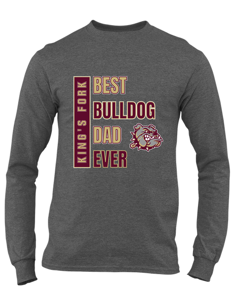 King's Fork Bulldogs Best Bulldog Dad Men's Premium LS T-Shirt