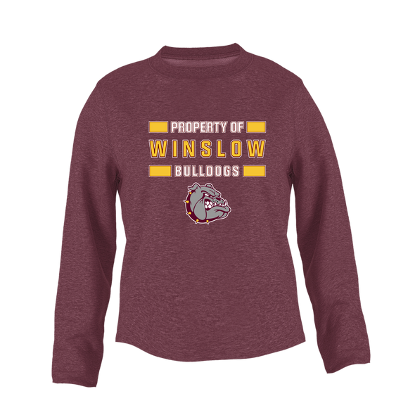 Winslow Bulldogs Property Of Women's Sweatshirt