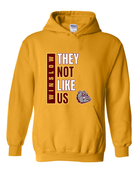 Winslow Bulldogs They Not Like Us #1 Men's Hoodie