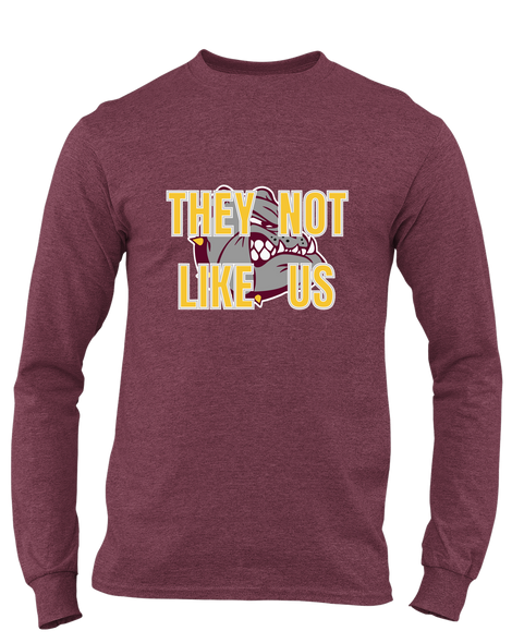 Winslow Bulldogs They Not Like Us #2 Men's LS T-Shirt