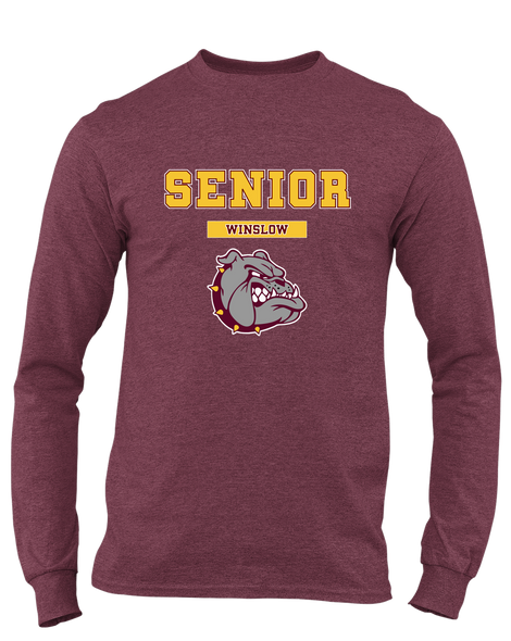 Winslow Bulldogs Senior #2 Men's LS T-Shirt