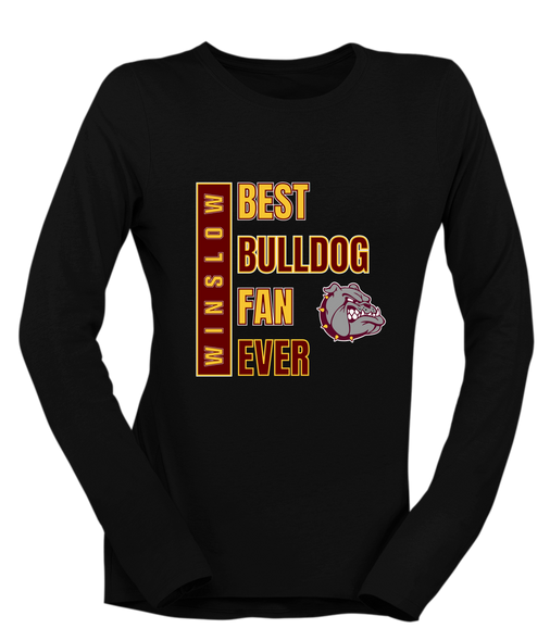 Winslow Bulldogs Best Bulldog Fan Women's LS T-Shirt