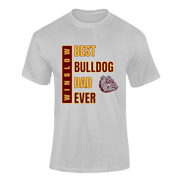 Winslow Bulldogs Best Bulldog Dad Men's SS T-Shirt