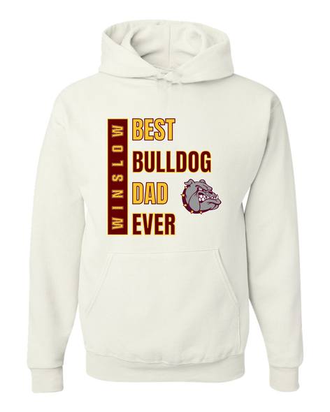 Winslow Bulldogs Best Bulldog Dad Men's Premium Hoodie