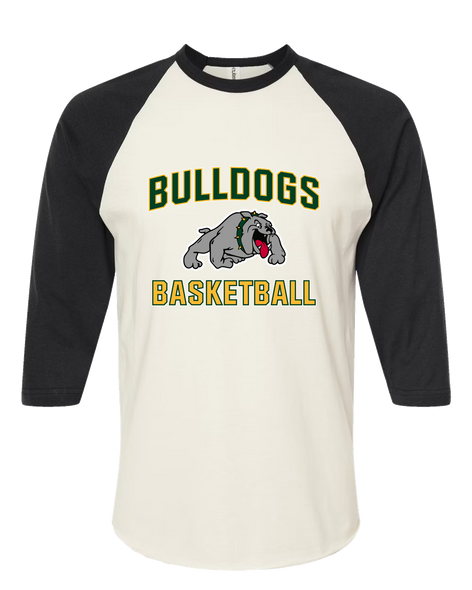 Whitefish Bulldogs Basketball #1 Women's Baseball T-Shirt