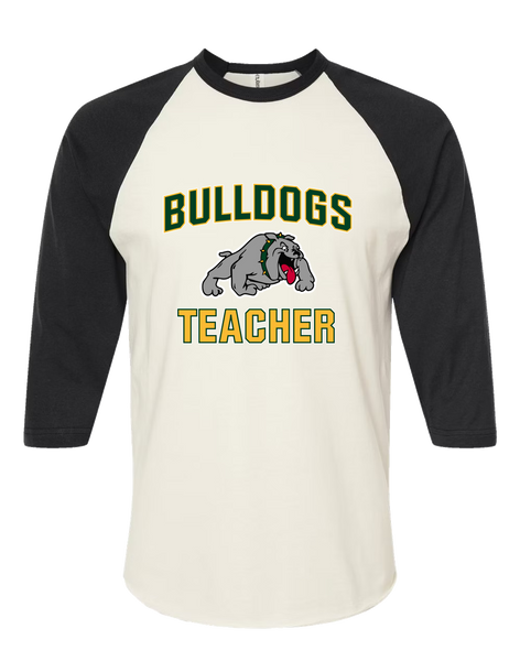 Whitefish Bulldogs Teacher Men's Baseball T-Shirt
