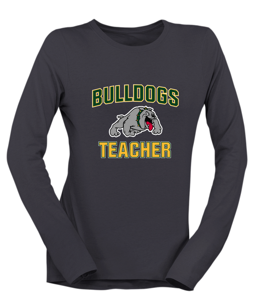 Whitefish Bulldogs Teacher Women's Premium LS T-Shirt