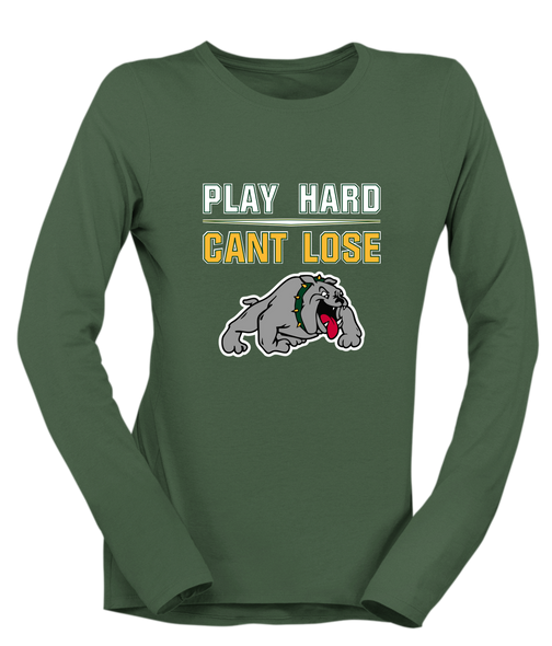 Whitefish Bulldogs Play Hard, Can't Lose Women's Premium LS T-Shirt