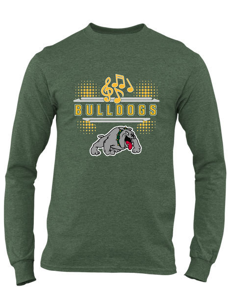 Whitefish Bulldogs Band # 3 Men's LS T-Shirt